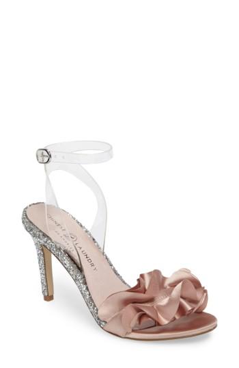 Women's Chinese Laundry Janey Ruffled Sandal .5 M - Beige