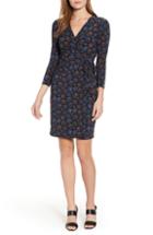 Women's Anne Klein Justine Faux Wrap Stretch Jersey Dress, Size - Black