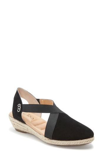 Women's Me Too Nissa Espadrille Wedge M - Black