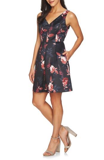 Women's Cece Pleated Fit & Flare Dress