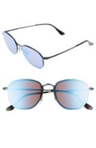 Women's Ray-ban 58mm Round Sunglasses - Shiny Black