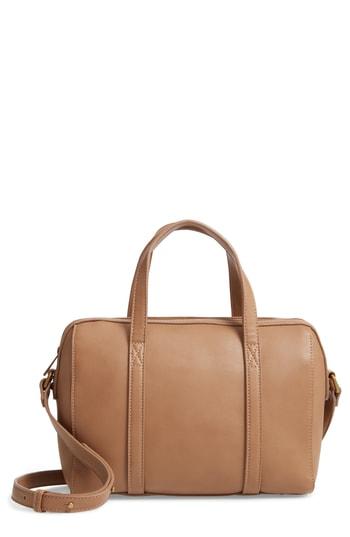 Malibu Skye Faux Leather Satchel - Brown