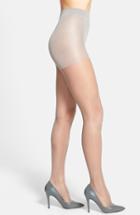 Women's Calvin Klein 'sheer Essentials - Matte Ultra Sheer' Control Top Pantyhose, Size D - Grey