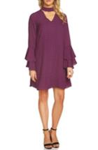 Women's Cece Choker Bell Sleeve Dress - Purple
