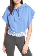 Women's Ivy Park Backless Short Sleeve Hoodie - Blue