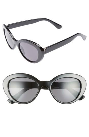 Women's Bp. 50mm Vintage Cat Eye Sunglasses - Black