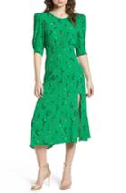 Women's Afrm Lala Midi Dress - Green