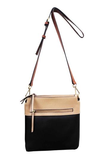 Sondra Roberts Colorblock Faux Leather Crossbody Bag -