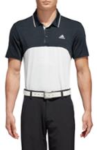 Men's Adidas Ultimate Heather Colorblock Fit Polo Shirt, Size Small - Grey