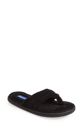 Women's Tempur-pedic 'airsock' Thong Slipper M - Black