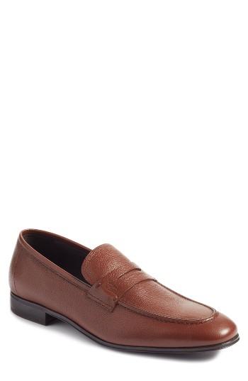 Men's Salvatore Ferragamo Fiorino 2 Penny Loafer .5 M - Brown