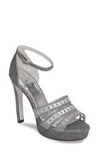 Women's Adrianna Papell Morgan Platform Ankle Strap Sandal M - Metallic