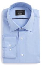 Men's Nordstrom Men's Shop Tech-smart Traditional Fit Solid Dress Shirt 32/33 - Blue