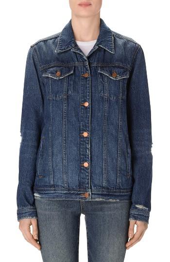 Women's J Brand Cyra Oversize Denim Jacket - Blue