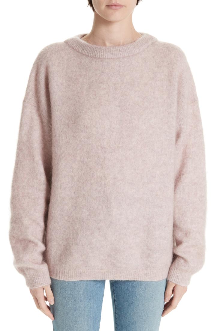 Women's Nili Lotan Leyton Cashmere Sweater - Grey