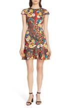 Women's Alice + Olivia Kirby Ruffle Hem Dress - Yellow