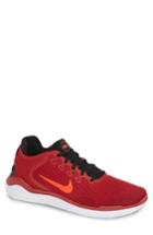 Men's Nike Free Rn 2018 Running Shoe .5 M - Red