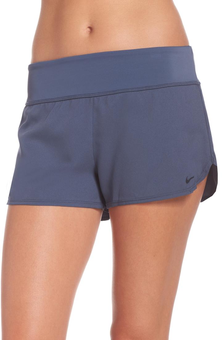 Women's Nike Swim Board Shorts - Grey