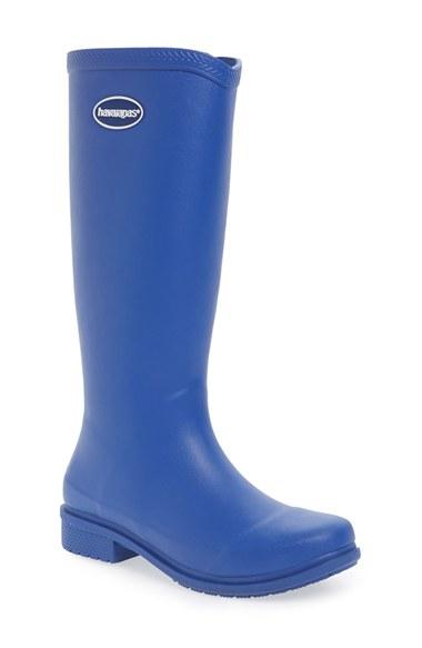 Women's Havaianas 'galochas Hi Matte' Waterproof Rain Boot Br - Blue