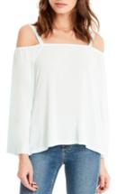 Women's Michael Stars Off The Shoulder Top, Size - Blue/green