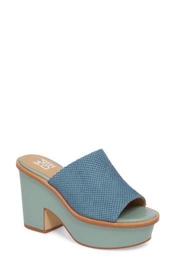 Women's M4d3 Ruse Platform Mule M - Blue