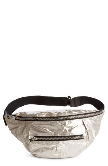 Isabel Marant Noomi Nylon Fanny Pack - Metallic