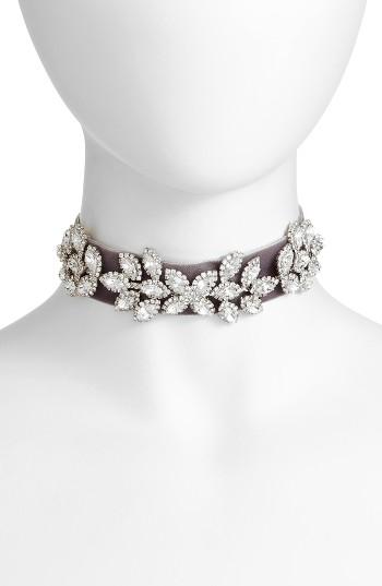 Women's Cristabelle Velvet & Crystal Choker