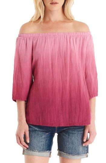 Women's Michael Stars Off The Shoulder Top - Pink