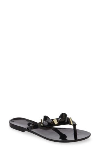 Women's Melissa Harmonic Make A Wish Jelly Flip Flop M - Black