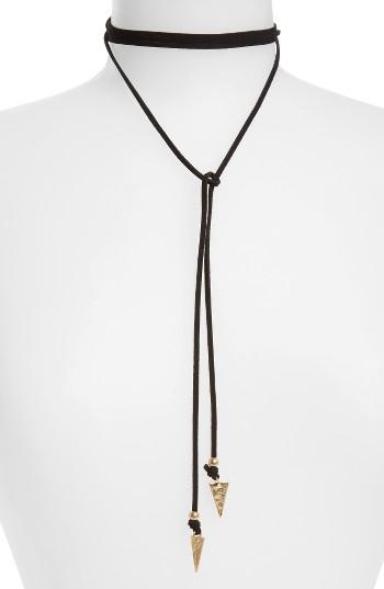 Women's Canvas Jewelry Triangle Wrap Choker