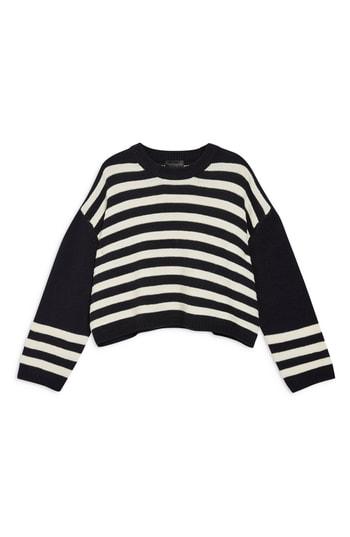 Women's Topshop Ottoman Crop Sweater Us (fits Like 0-2) - Ivory