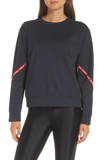 Women's The Upside Bardot Crew Sweatshirt, Size - Blue