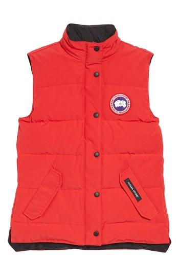 Women's Canada Goose 'freestyle' Slim Fit Down Vest (0) - Red (online Only)