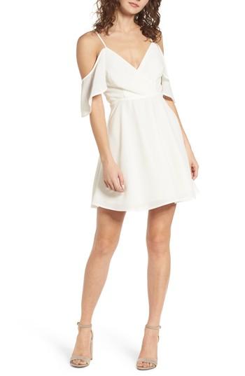 Women's Dee Elly Cold Shoulder Minidress - Ivory