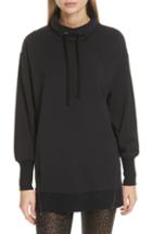 Women's L'agence Side Zip Sweatshirt - Black