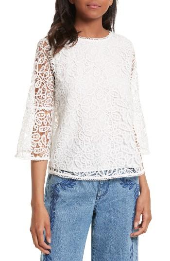 Women's Rebecca Minkoff Jade Lace Top, Size - White