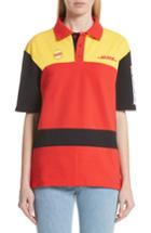 Women's Vetements Dhl Slim Fit Polo - Yellow