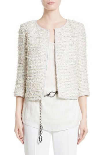 Women's St. John Collection Sahara Fringe Jacket