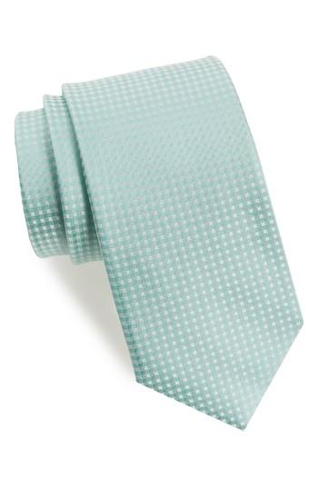 Men's The Tie Bar Be Married Check Silk Tie, Size X-long X-long - Green