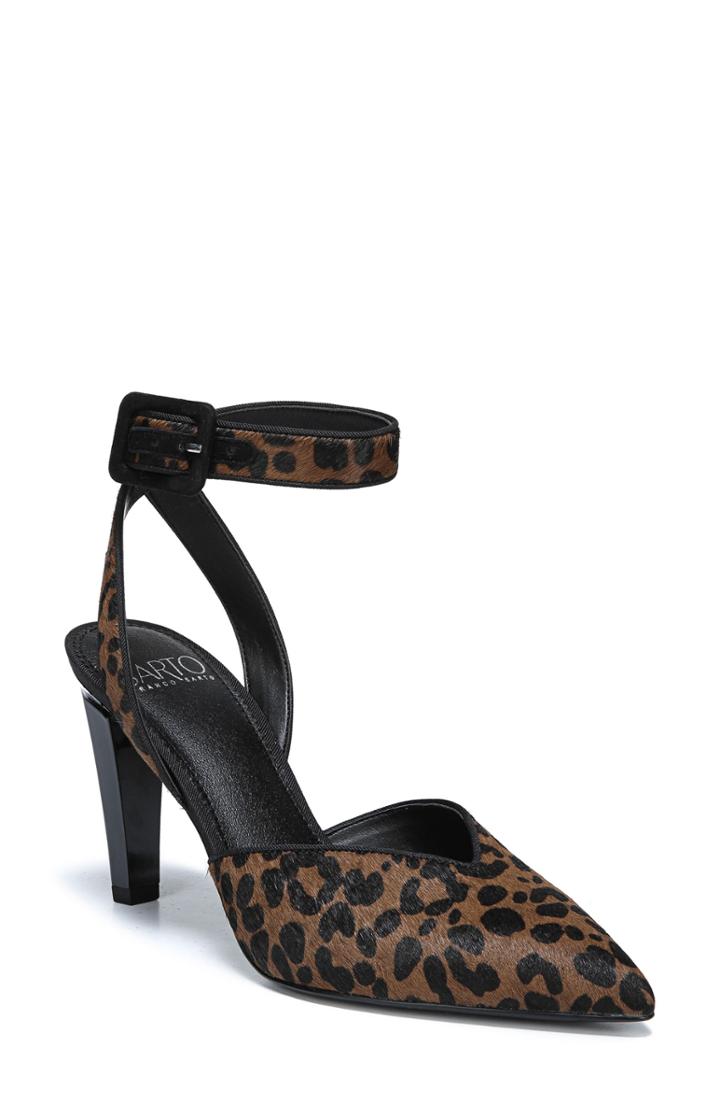 Women's Sarto By Franco Sarto Santi 2 Genuine Calf Hair Pump .5 M - Brown