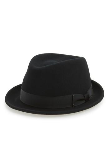 Men's Bailey 'wynn' Packable Fedora - Black