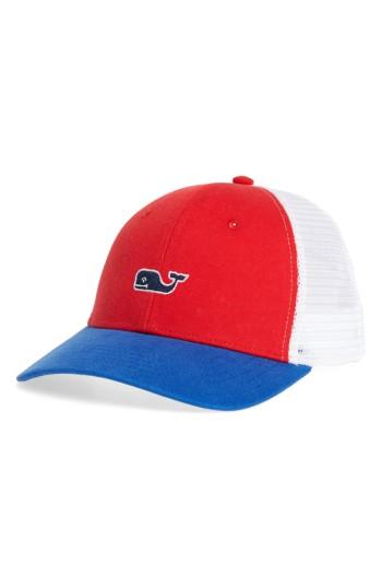 Men's Vineyard Vines High Profile Trucker Hat - White