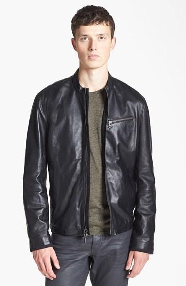 Men's John Varvatos Star Usa Leather Moto Jacket