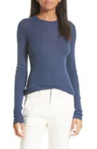 Women's Vince Ribbed Cashmere Sweater - Blue