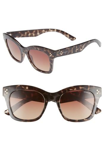 Women's Polaroid Core 51mm Polarized Sunglasses - Grey/ Havana