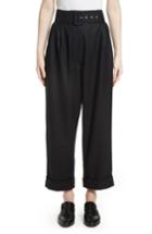 Women's Isa Arfen Belted High Waist Wool Trousers