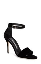 Women's Manolo Blahnik Tres Sandal .5us / 37.5eu - Black