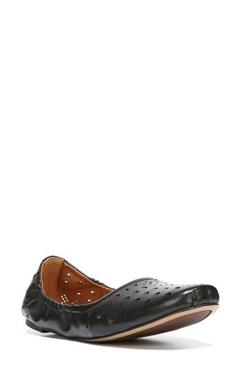 Women's Sarto By Franco Sarto Brewer Perforated Ballet Flat M - Black
