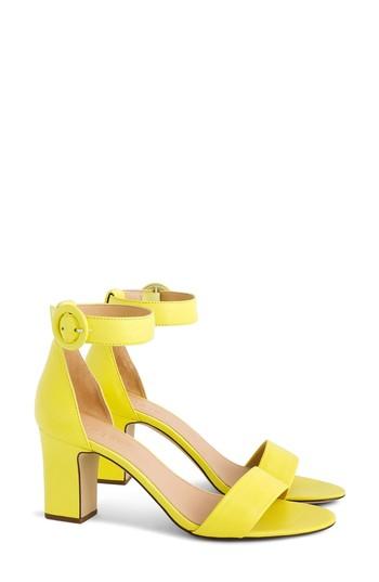 Women's J.crew Remi Ankle Strap Sandal M - Yellow