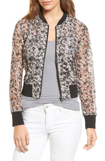 Women's Chelsea28 Crop Lace Bomber Jacket